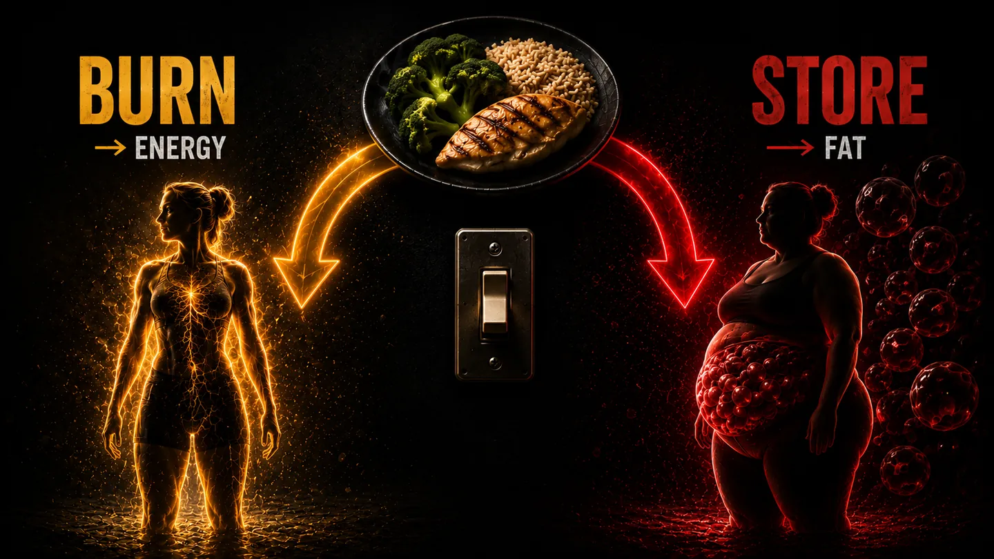Burn energy or store fat — the switch that decides